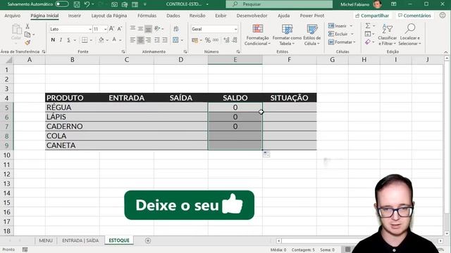 Como Fazer uma Planilha de Controle de Estoque Simples e Fácil no EXCEL смотреть онлайн