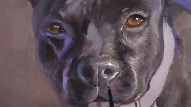 DOG (PIT BULL)| PAINTING PROCESS | ACRYLIC PAINTING | FOR BEGINNERS | # 18 смотреть онлайн
