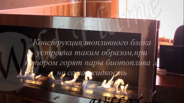 Биокамин встраиваемый Aqwaer Black ТМ Wild Flame смотреть онлайн