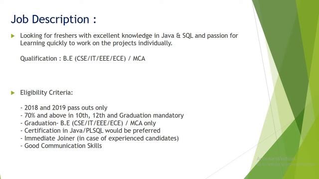Initiam - Hiring For Fresher's - Java SQL Developer Chennai - 0 Years - BE/MCA смотреть онлайн