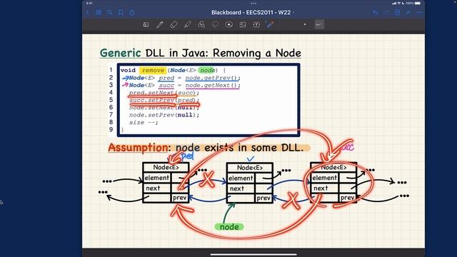 [HD] EECS2011 W22 - Lecture 2 - Part J3 - DLL: Removing an Arbitrary Node смотреть онлайн