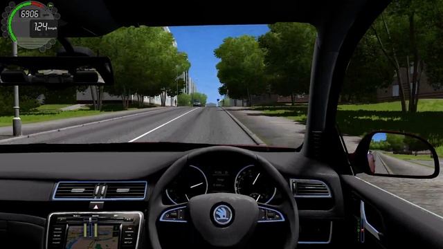 City Car Driving 1.5.6 Skoda Superb 2014 - G27 [1080p] смотреть онлайн