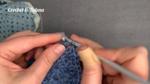 Плед из больших квадратов. Часть 1. Бабушкин квадрат очень подробно. Для начинающих