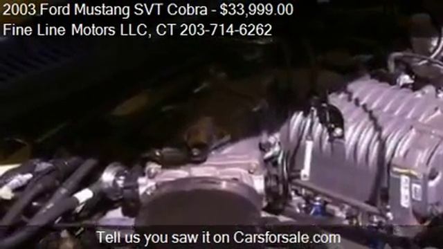 2003 Ford Mustang SVT Cobra SVT Cobra 2dr Convertible for sa смотреть онлайн