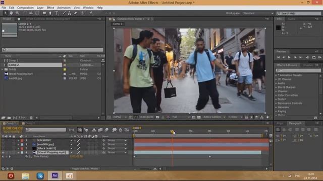 After effects CS6 - Урок 7 - Работа со слоями смотреть онлайн