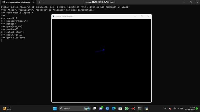 creat a window in python смотреть онлайн