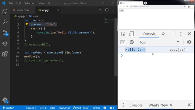 Bind et This en JavaScript смотреть онлайн