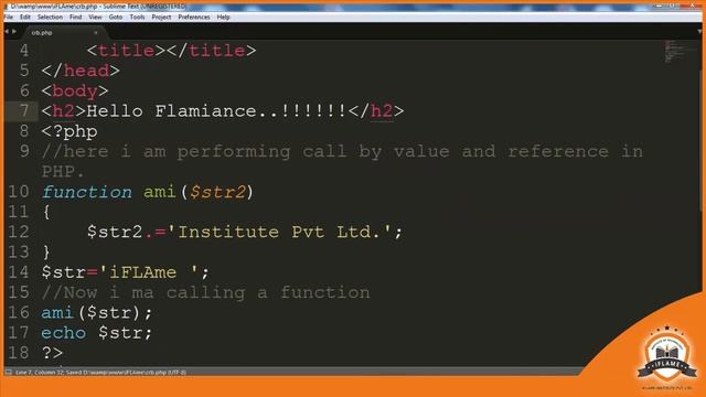 How to Perform Call By Value and Call By Reference in PHP | PHP Tutorial смотреть онлайн