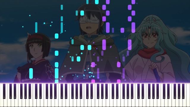 Tsuki ga Michibiku Isekai Douchuu OP - Gamble /ギャンブル (syudou) | [Piano Cover] (Synthesia)「ピアノ」 смотреть онлайн