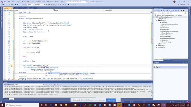 VB.net Threading & Excel смотреть онлайн