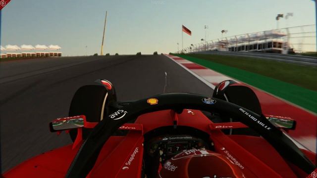 Charles Leclerc Sunset Lap At 2022 USGP | Assetto Corsa MOD Ferrari F1 75