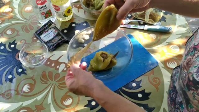Очень вкусный салатный перец./ Малыш встречает папу./ смотреть онлайн