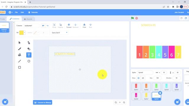 Scratch platformasida Pianino dasturi смотреть онлайн