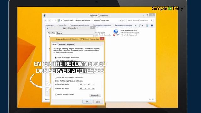 Windows 8.1 SimpleTelly Smart DNS Setup смотреть онлайн