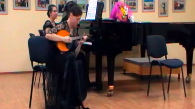 Russian song "Shine, shine my star" in processing for domra; Chereshnya Viktoriya -- domra(kobza) смотреть онлайн
