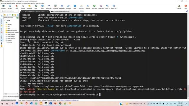 4. Docker deploy war file tomcat Dockerfile смотреть онлайн