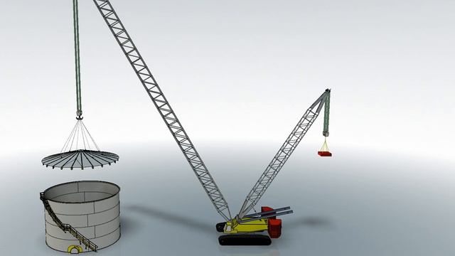 Tank Roof Lifting by SEG tools / Autodesk Inventor смотреть онлайн