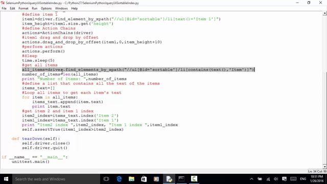 Selenium Python Webdriver Tutorial - Test jQuery Sortable Elements By Index смотреть онлайн