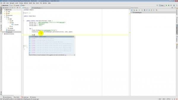Java + Maven + JDBS PostgreSQL