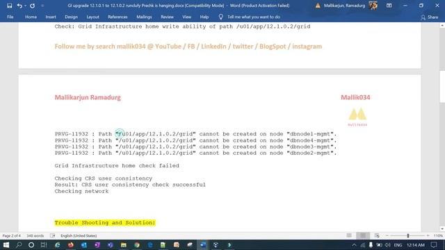 GI upgrade 12.1.0.1 to 12.1.0.2 runclufy prechecks HANG || Enable cvutrace || runclufy precheck han смотреть онлайн