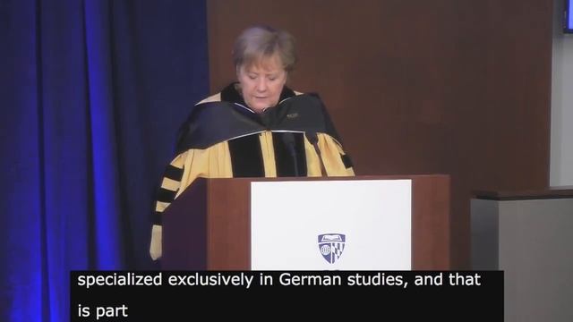 Johns Hopkins Awards Honorary Degree to German Chancellor Angela Merkel смотреть онлайн