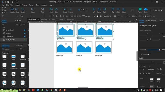 Axure RP 9: #11 Create Sticky Header in Axure смотреть онлайн