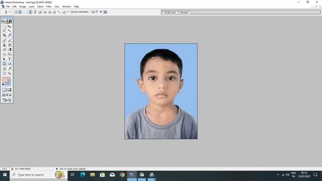 How to make passport size photo|| Photoshop me photo ka dress change karan sikhe смотреть онлайн