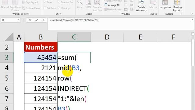 #349 how to sum  digit of each cell only in excel смотреть онлайн