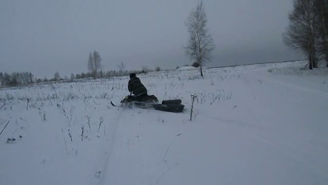 Испытание Рыбак-2МР с санями смотреть онлайн