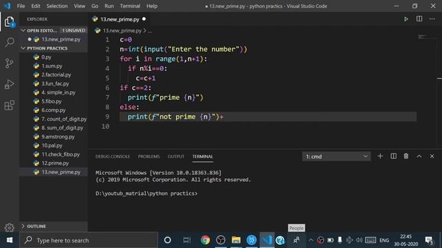 #primenumber #python #forloop Python Script to check Prime Number or not in python(Hindi) смотреть онлайн