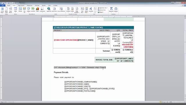 Creating IF Statements In Microsoft Word Templates