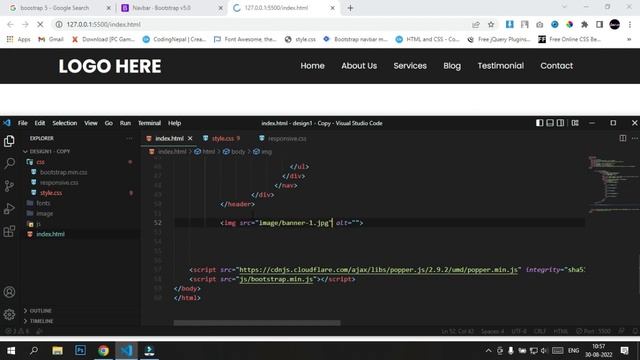 How to make create a Bootstrap 5 navbar смотреть онлайн