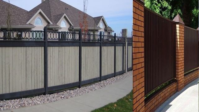 Самые красивые заборы из профнастила. смотреть онлайн