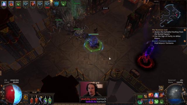 Act 5: Kitava - Phantasm Summoner - #17 - Let's Play Path of Exile 3.2: HC SSF Bestiary Flashback смотреть онлайн