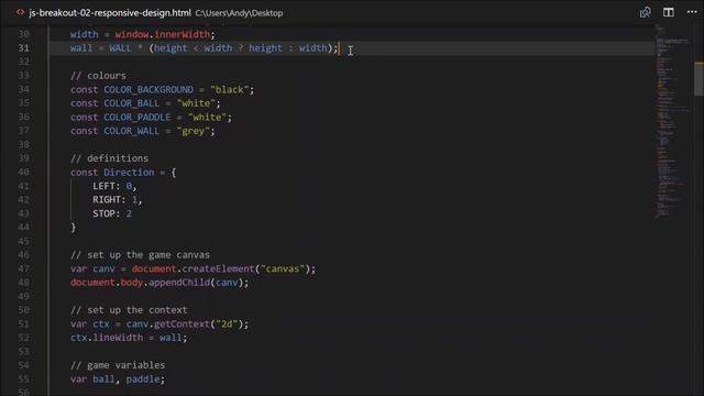 JS Breakout Part 2 (Responsive Design and Touch Events) смотреть онлайн
