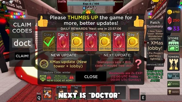 ALL CODES [WORKING] DECEMBER 2022 WINTER UPDATE in SCP TOWER DEFENSE | ROBLOX смотреть онлайн