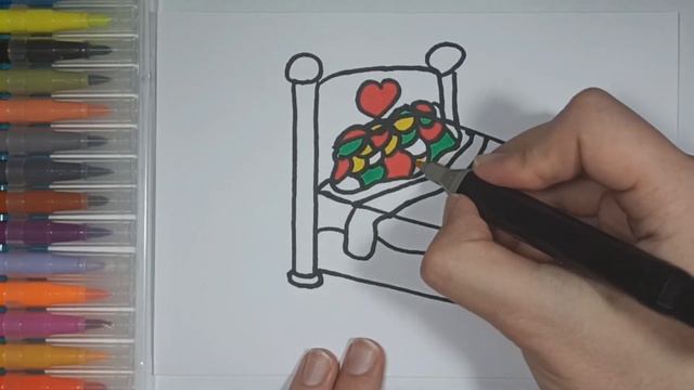 How to draw a sofa for kids / Bolalar uchun divan chizish / Рисуем диван для детей смотреть онлайн