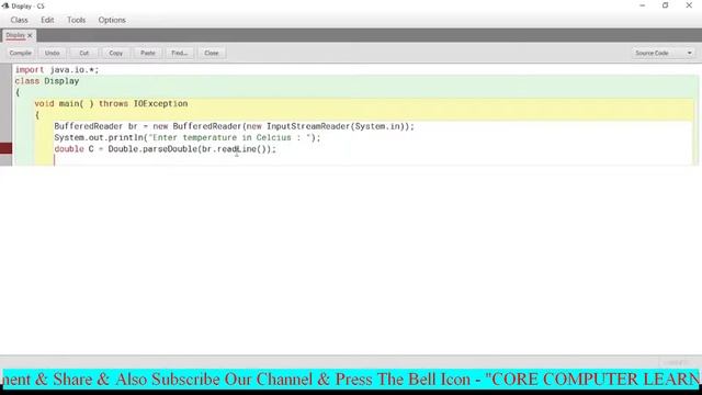 Celsius to Fahrenheit Conversion Program in BlueJ/Java -- in Hindi/English смотреть онлайн