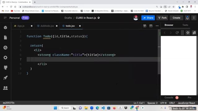 How To Create A Todo List App With React JS.2022 | Create Todo App Using React Hooks (हिंदी में ) смотреть онлайн