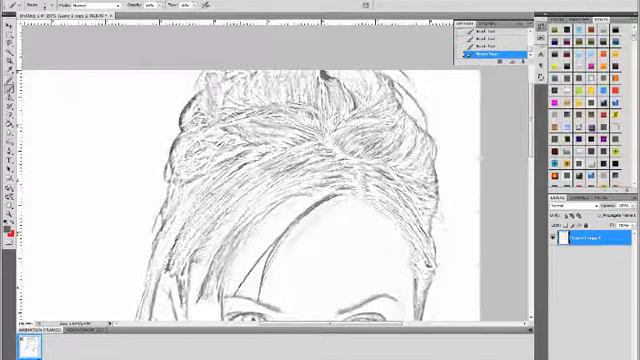 Angelina Jolie (Speed Sketching with Photoshop) смотреть онлайн
