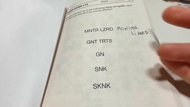 word game 50 - Identify types of reptile (add the deleted vowels) смотреть онлайн