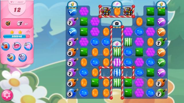 Candy Crush Saga - Level 4827 - No boosters ☆☆☆ смотреть онлайн
