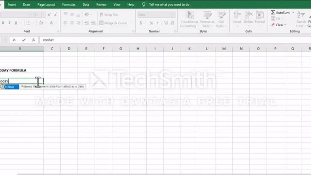 TODAY(DATE) FORMULA IN EXCEL IN ENGLISH-CHAPTER 6 смотреть онлайн