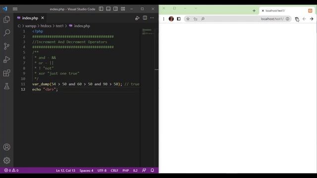 20 | Logical Operators in php | 2023 | Learn PHP Full Course for Beginners смотреть онлайн