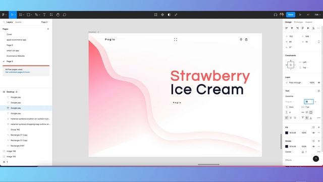 Ice Cream Website Design in figma | Website Design Tutorials for Beginners | Figma UIUX Design 2023 смотреть онлайн