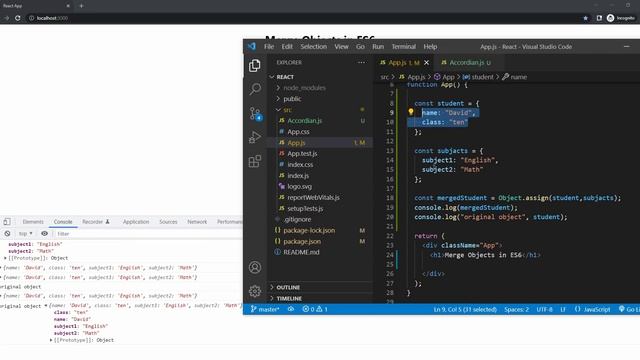 Merge Objects in only One Line of Code смотреть онлайн
