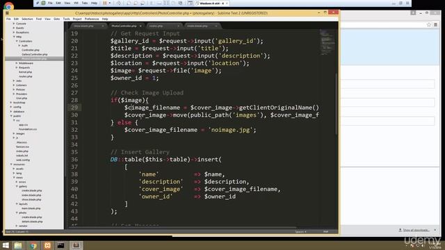 Learning Laravel - Upload Photos - Photo Gallery Project смотреть онлайн
