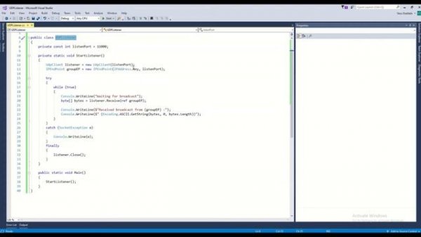 Simple UDP Client/Server Components for C#.NET