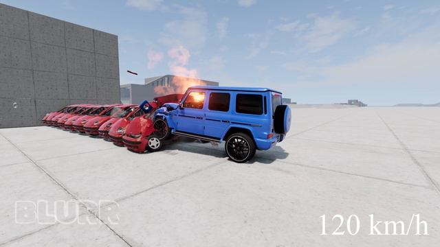 10 Daewoo Matiz vs Mercedes-Benz G63 200 KM/H - BeamNG Drive смотреть онлайн