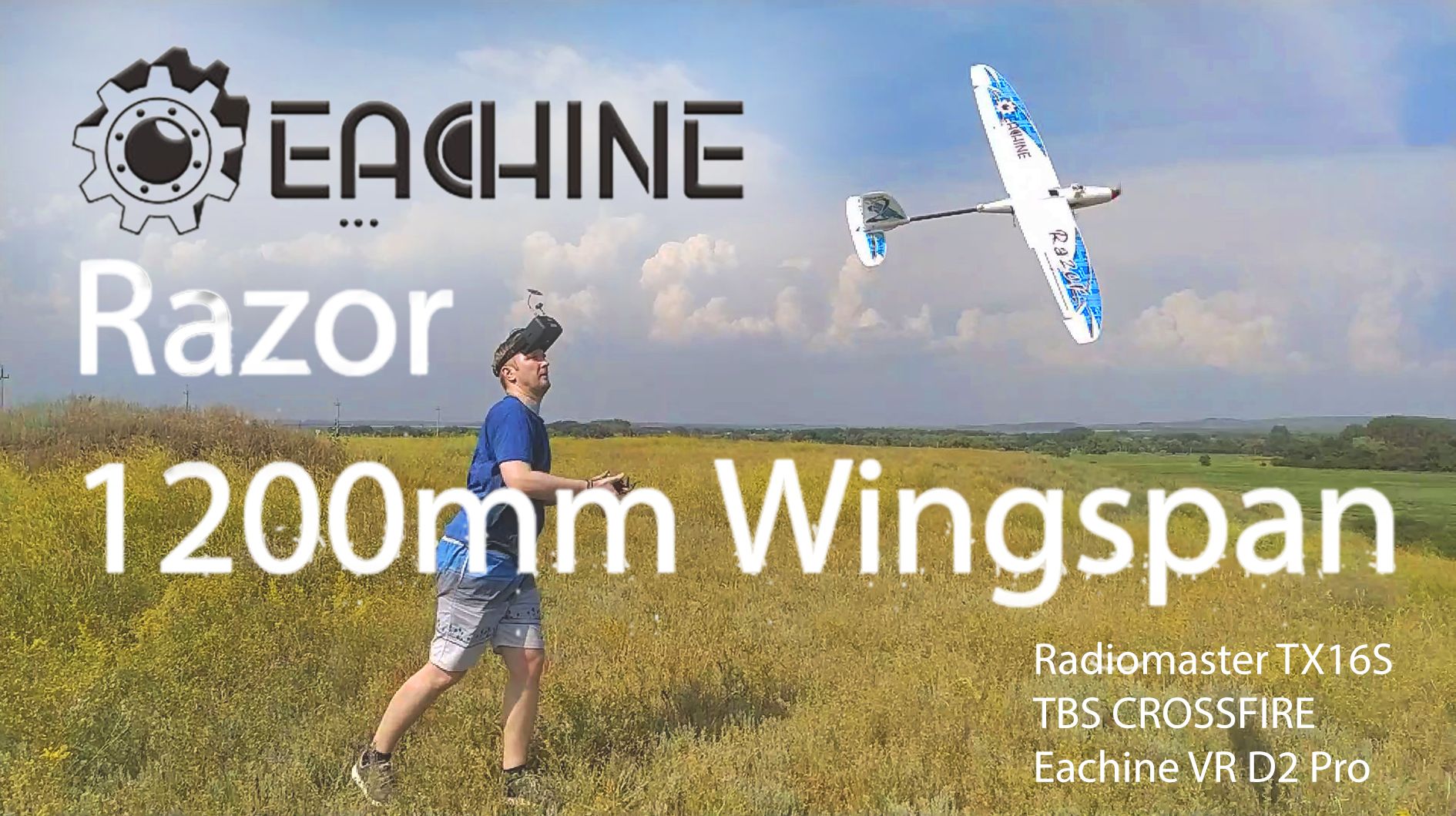 Eachine Razor 1200mm Wingspan. Первые полеты. Впечатления.